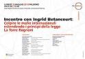 Incontro con Ingrid Betancourt: colpire le mafie internazionali estendendo i principi della legge