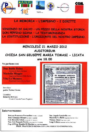 XVII Giornata della memoria e dell'impegno in ricordo delle vittime delle mafie