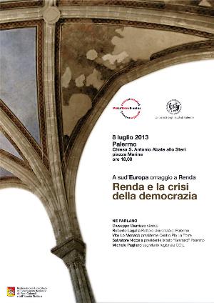 Presentazione della rivista “ASud’Europa” numero monografico in omaggio a Francesco Renda