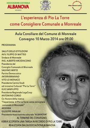 L’ESPERIENZA DI PIO LA TORRE A MONREALE
