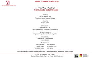Franco Padrut - Comunista palermitano
