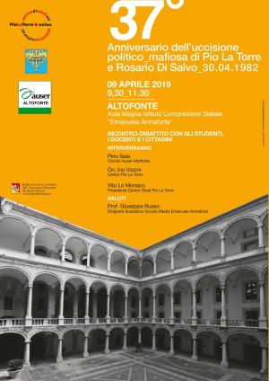 37° Anniversario dell'uccisione politico-mafiosa di Pio La Torre e Rosario Di Salvo 30.04.1982