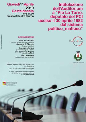 Intitolazione dell'Auditorium a