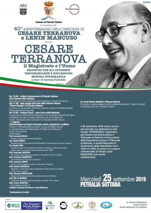 40° ANNIVERSARIO DELL'OMICIDIO DI CESARE TERRANOVA E LENIN MANCUSO