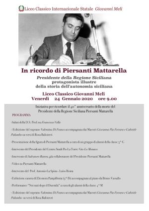 In ricordo di Piersanti Mattarella