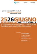 Riforma della Costituzione - Sambuca di Sicilia