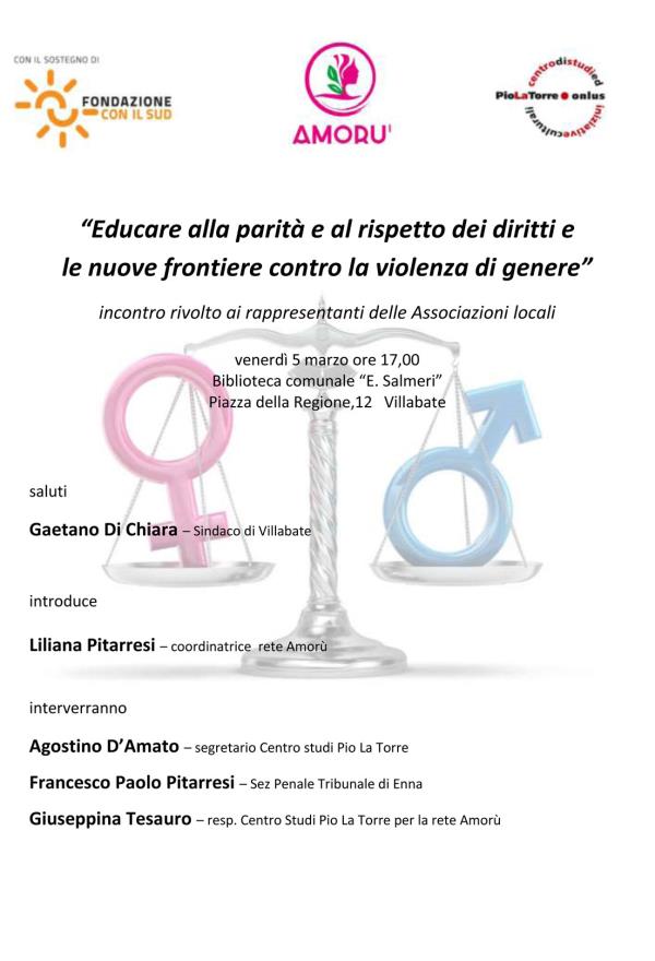 Educare alla parità e al rispetto dei diritti e le nuove frontiere contro la violenza di genere